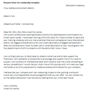 Letter Of Recommendation For Scholarship Template from justlettertemplates.com