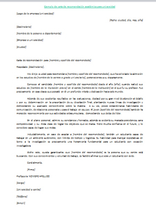 Spanish Recommendation Letter for a Student
